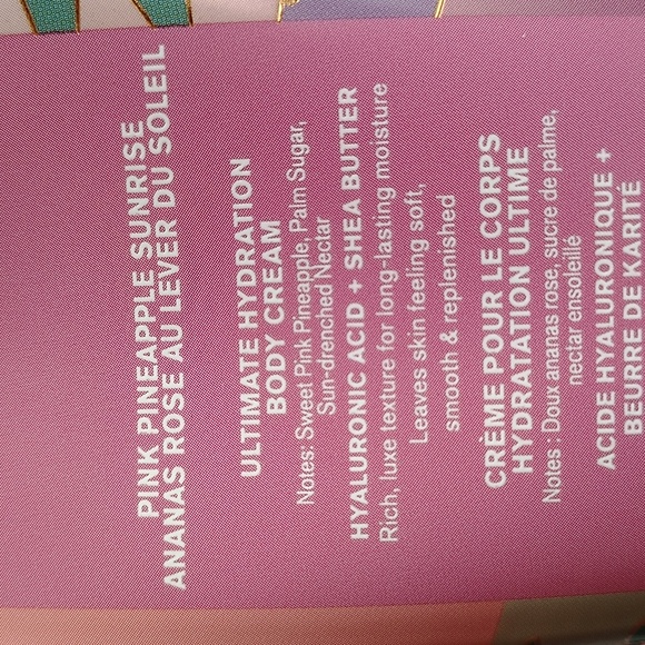 3/$30❤️🔥Brand New Bath & Body Works Pink Pineapple Sunrise Body Cream🍍 - Picture 3 of 3